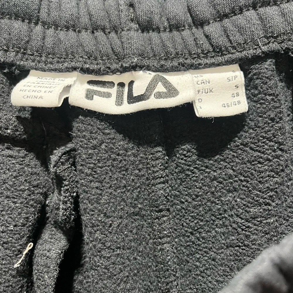 Men's Fila‎ Black Joggers Sweatpants, Size S. Good Condition